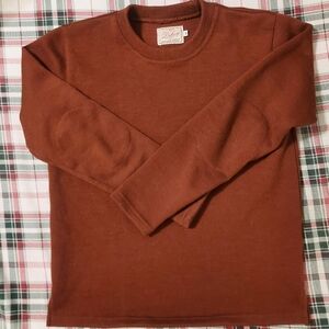 Dehen 1920 Heavyweight Wool Sweater Rust